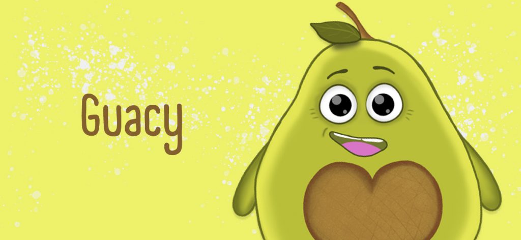 Avocado Emotion Charakter Design Branding Illustration von Sandra Bredtmann