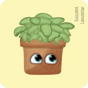Succulent Lizenzierbar Markencharakter