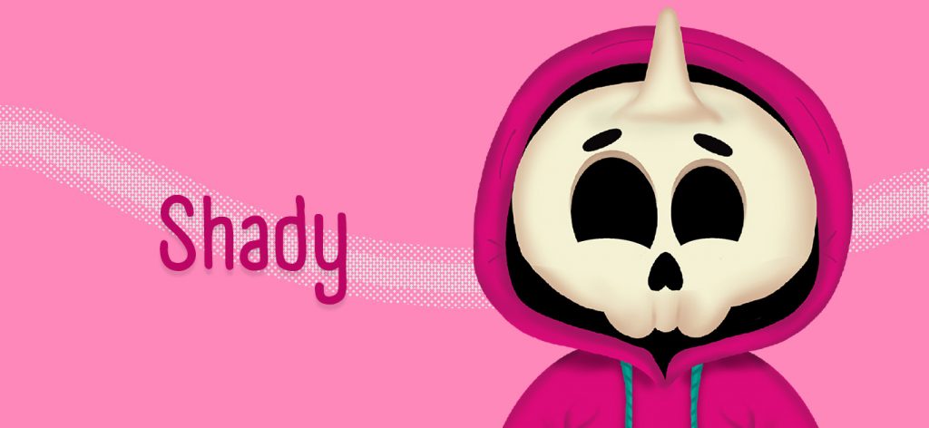 Totenkopf Einhorn Emotion Charakter Design Branding Illustration von Sandra Bredtmann